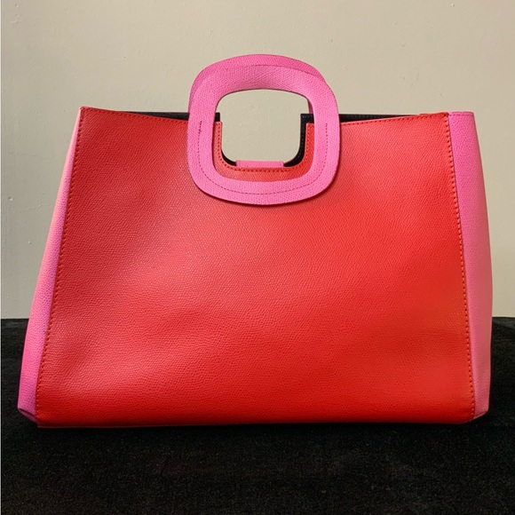 Figus Designer Women’s Red/Pink Leather Handbag - Picture 13 of 13